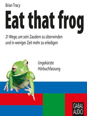 cover image of Eat that frog